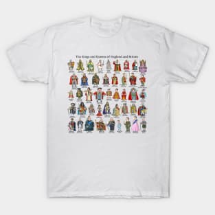 The Kings and Queens of England and Britain T-Shirt